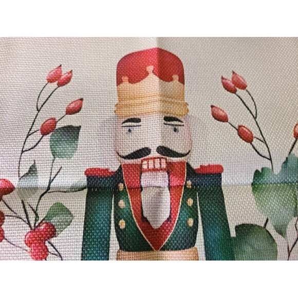 Christmas Table Runner Holiday Nutcracker Decor Cottage Xmas Decoration Cloth - Picture 6 of 6